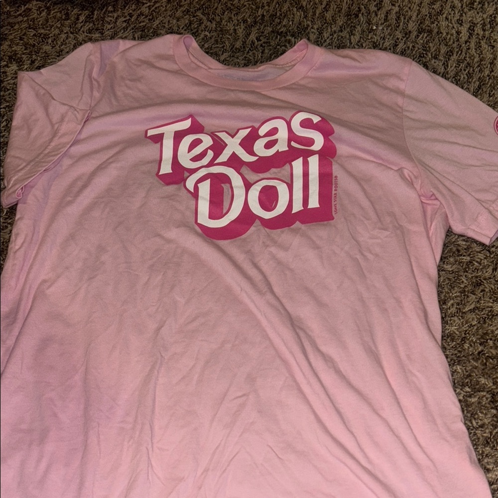 Lone Star Pride Apparel LLC Pink Short Sleeve Tee Texas Doll